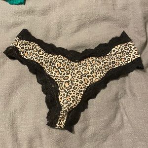 Victoria’s Secret Pink Lace Trim Cotton Hipster Sm